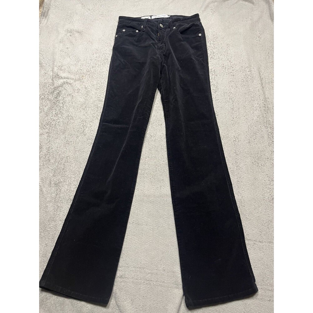 Fabrizio Gianni Jeans Womens 2 Black Cordoruy Boot Cut Mid Rise Made in USA